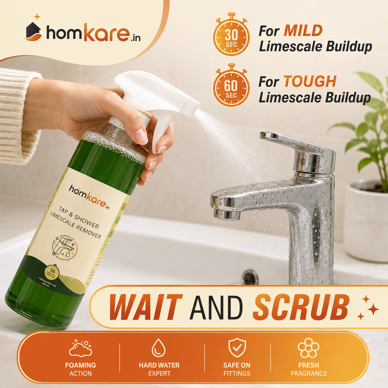 Tap Cleaner & Limescale Remover - 500 ML