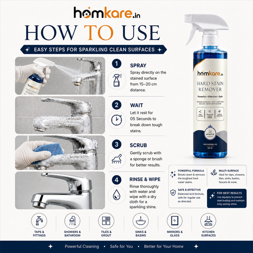 Hard Water and Oil Stain Remover || 500ML