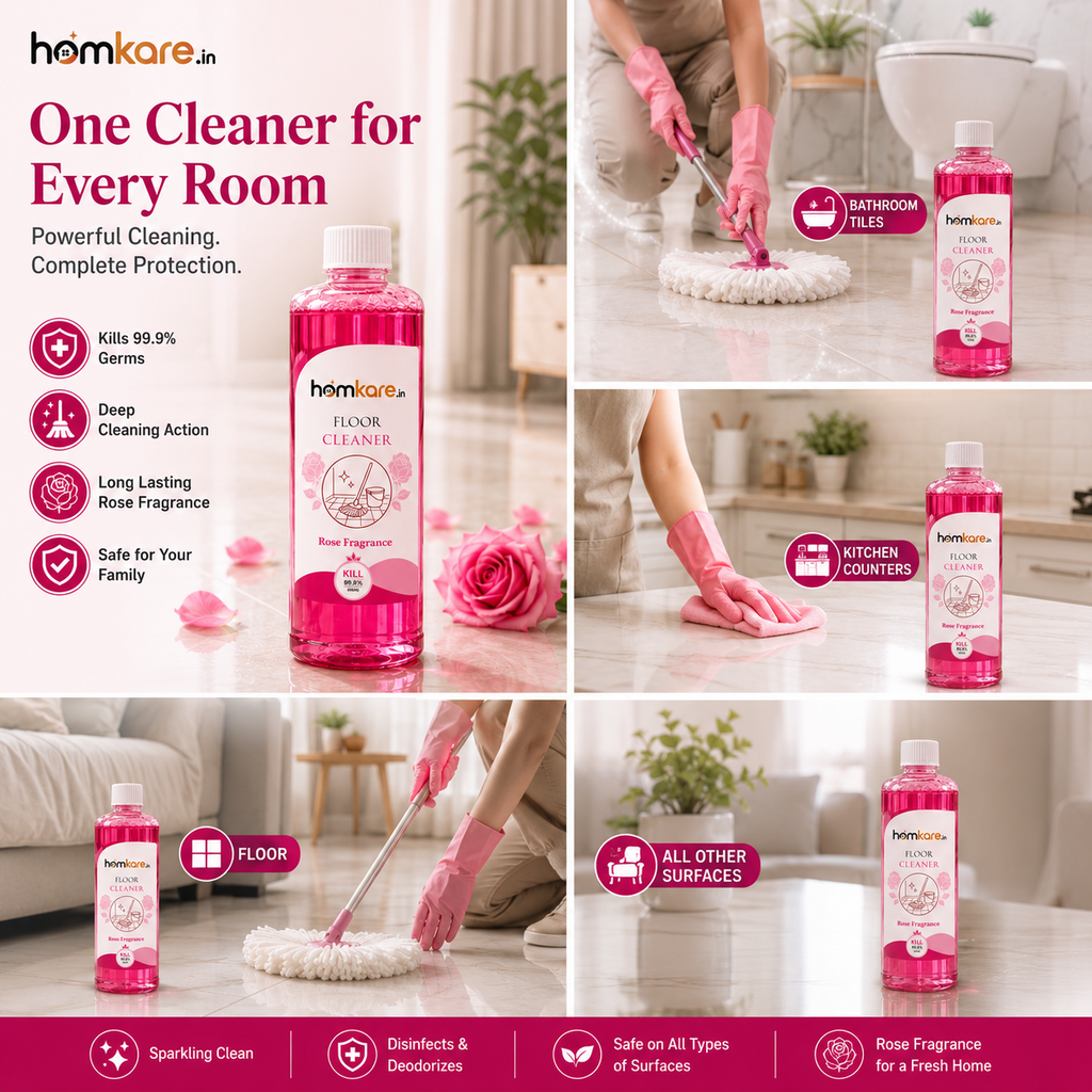 Floor Cleaner With Rose Fragrance - 500ML