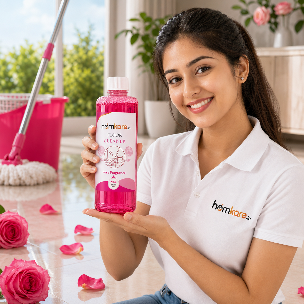 Floor Cleaner With Rose Fragrance - 500ML