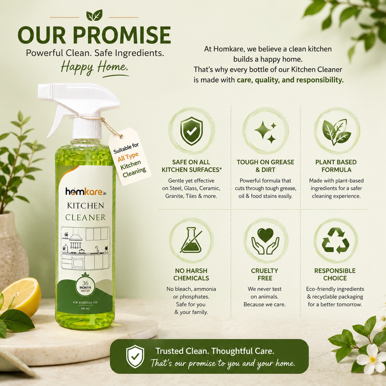 Kitchen Cleaner || All type of Oil & Water Stain Remover || 500ML